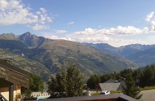 Montalbert Apartamento | La Plagne-Montalbert, 4 pers estudio, centro turístico, ski-in ski out