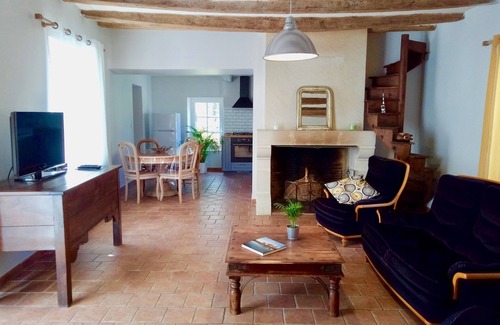 Savonnieres Cabaña | La Saponaire - 3 Chambres-Gîte-Vista al campo-Baño en la habitacion