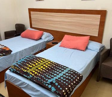 Zafarana Hotel | La sirena double room with mountain view, Families and couples only, Extra of 180 Egyptian pounds per adult person per stay ,to be paid to the resort