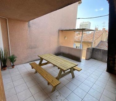 Faubourg Saint-Jacques Apartamento | La Terrasse - Centre-ville proche gare