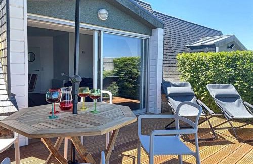 Pleumeur-Bodou Casa | La terrasse sur le golf