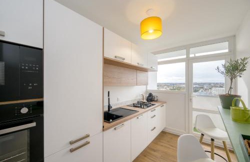 Saint-Brieuc Apartamento | La Vigie - Appt avec jolie vue sur ville