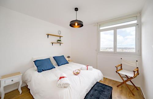 Saint-Brieuc Apartamento | La Vigie - Appt avec jolie vue sur ville
