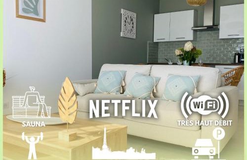 Saint-Prix Apartamento | La Villa Perchée calme, sauna, parking privé