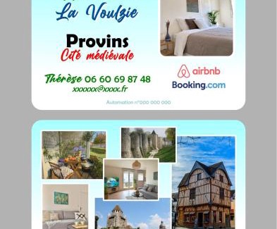 Provins Apartamento | La Voulzie Appartement - Proche centre avec parking privé