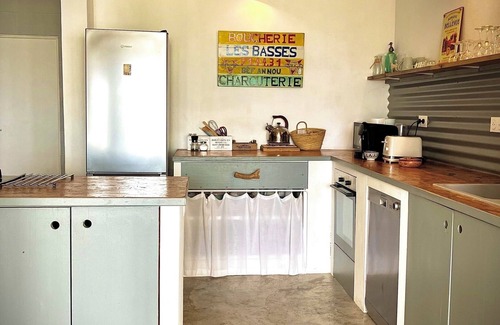 Grand-Bourg Casa | Efecto laguna: encantador Kaz criollo en la playa