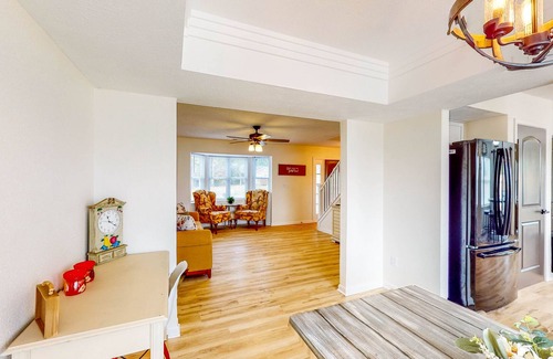 Indianapolis Casa | Laid-Back Indy Home with Patio, Grill, Firepit Area, Smart TVs - Dog-Friendly