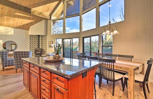 Lake Arrowhead Casa | Lake Arrowhead A-Frame Cabin with Deck and Balcony!