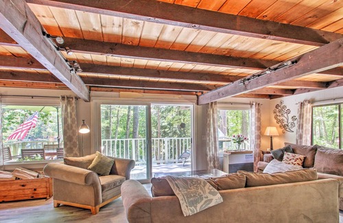 Lake Arrowhead Cabina | ¡NUEVO! Lake Arrowhead Cabina frente al mar w / Deck + Grill