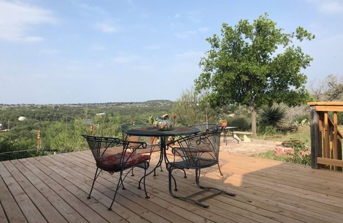 Burnet Casa | Lake Buchanan family bungalow at Spider Mountain; private, high bluff lake view