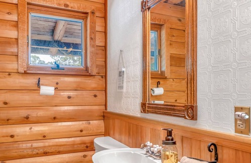 Coulterville Cabina | Lake Cabin with cuddling cats