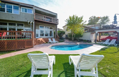 April Sound Casa | Lake front retreat with pool, spa, golf, fishing, boat slip, 4 bed, 4 bath sleeps 21