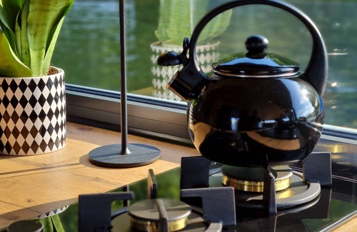 Goyatz Alquiler De Eote | Lake time in a houseboat with fireplace & sauna on Lake Schwielochsee