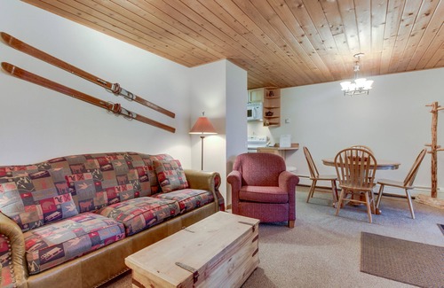 Whitefish Condominio | Lakeview condo w / deck, piscina compartida / jacuzzi y acceso a la playa cerca - cerca del esquí!