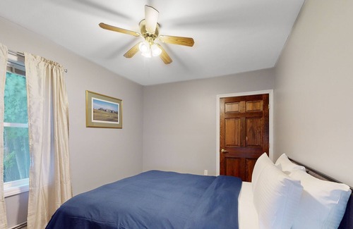 Crystal Beach Casa | Lake-view home with beach access, private dock, 2 kayaks, firepit, fireplace