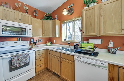 Lake Wissota Casa | Lake Wissota Home w/ Private Dock + Fire Pit!