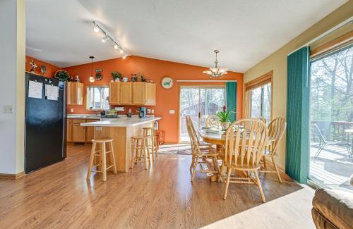 Lake Wissota Casa | Lake Wissota Home with Private Dock and Fire Pit!