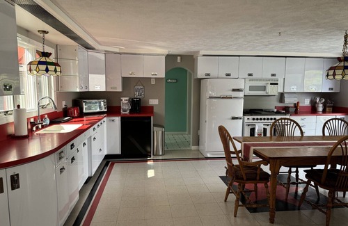 Monmouth Casa | Lakefront 3-bedroom house with full game room, in Monmouth, Maine.