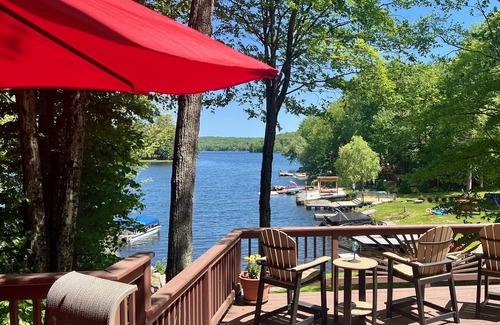 Hamlin Chalet De Esquí | Lakefront Cabin with Fantastic views & Private Dock, The Hideout!!