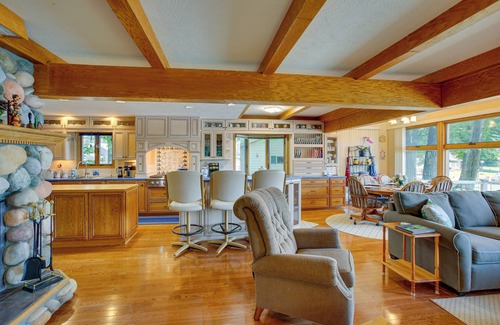 Cadillac Casa | Lakefront Cadillac Retreat w/ Sauna + Boating!