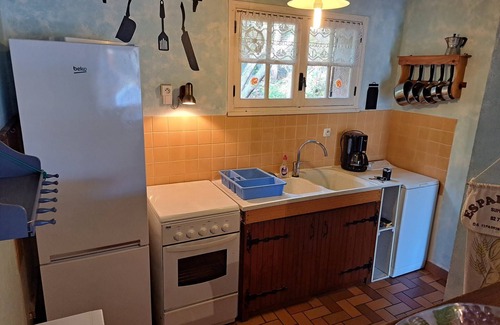 Esparron-de-Verdon Casa | Lago Casa 75m2 de terraza, barbacoa, vistas al castillo para 6 personas
