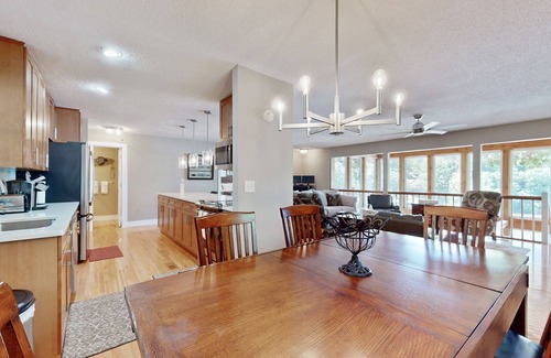 Lake of the Ozarks Casa | Lakefront home expansive views, patio kayaks and fire pit