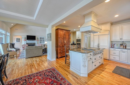 Moneta Casa | Lakefront home with amazing views, dock, firepit, foosball, patio, garage studio
