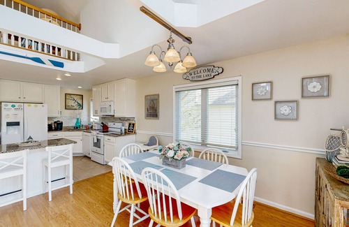 Bumpass Casa | Lakefront home with brand-new hot tub, dock, kayaks, SUP, game room & firepit