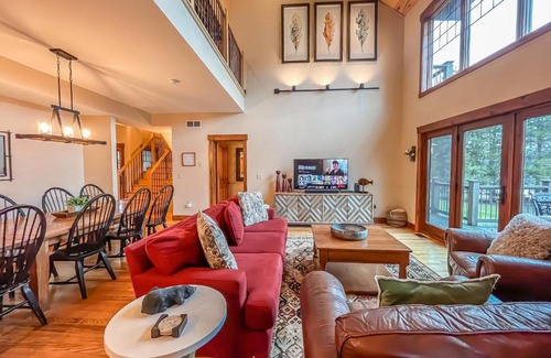 McHenry Casa | Lakefront home with fire pit and dock Near Wisp Resort