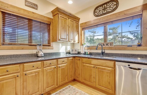 McHenry Casa | Lakefront home with fire pit and dock Near Wisp Resort