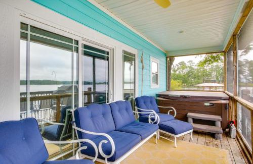Cross Hill Casa | Lakefront Home with Hot Tub and Dock in Cross Hill!