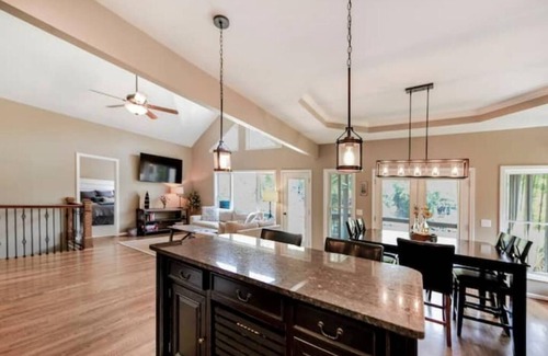 Waleska Casa | Lakefront Home with Hot Tub, Home Theater, Fire Pit and Lake Access