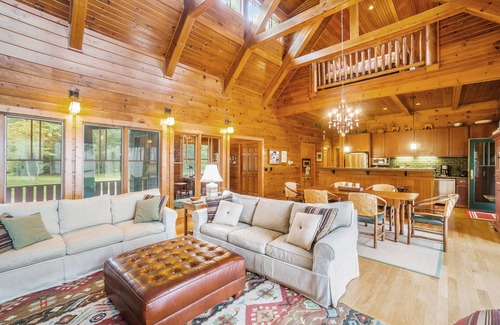 Lake Township Casa | Lakefront home with Platte Lake views - private dock, kayaks & paddleboards