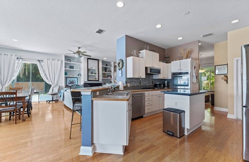 Odessa Casa | Lakefront Home with Private Pool and Hot Tub