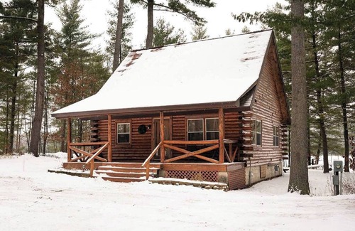 Black River Falls Cabina | Lakefront Log Cabin w/Loft, Kayaks, Canoe, EV