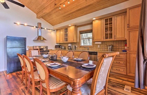 Long Pond Casa | Lakefront Luxury Escape! Hot Tub Fire Pit Fireplaces Billiard Private Dock