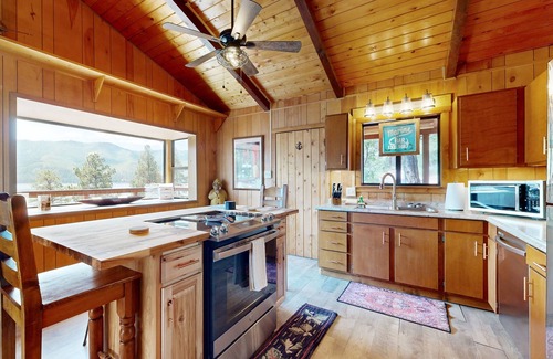 Bayfield Casa | Lakefront, neighboring cabins w/ beautiful views, deck with views