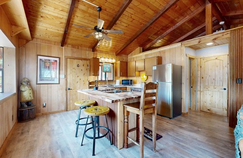 Bayfield Casa | Lakefront, neighboring cabins w/ beautiful views, deck with views