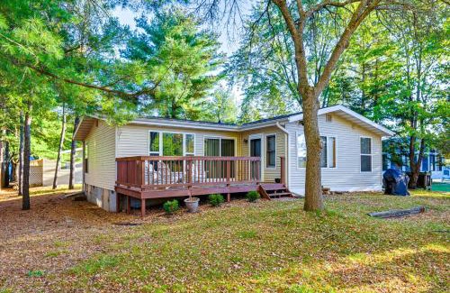 Nekoosa Casa | Lakefront Nekoosa Home Private Beach and Boat Dock!