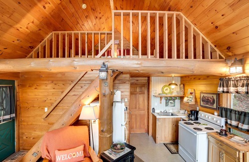 Hill Cabina | Lakefront Ogema Vacation Rental Cabin w/ Fire Pit!