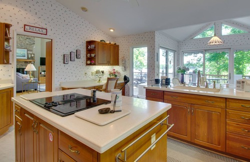 Penhook Casa | Lakefront Penhook Home w/ Hot Tub & Fire Pit!