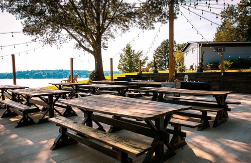 Steele Creek Casa | Lakefront Property Studio Cabin With Private Porch #38 at Long Cove Resort by Redawning
