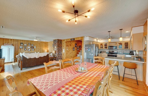 Lake George Casa | Lakefront Queensbury Home: Kayaks + Boat Dock