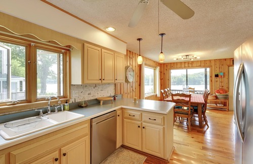 Lake George Casa | Lakefront Queensbury Home: Kayaks + Boat Dock