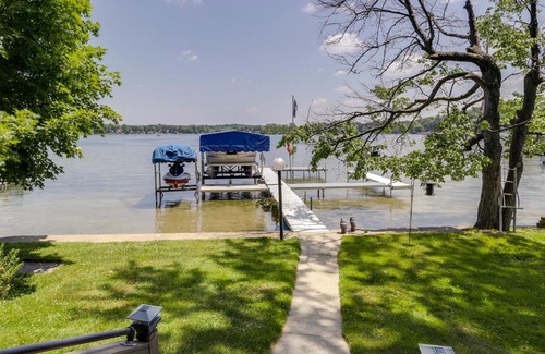 Vandalia Casa | Lakefront Vandalia Home with Boat Dock and Gas Grill!