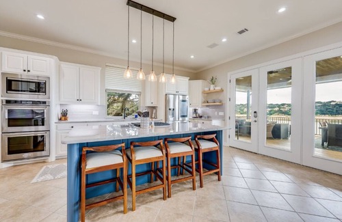 Point Venture Casa | Lakefront w gourmet kitchen, open living, multiple decks/patios, hot tub, dock