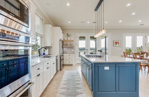 Point Venture Casa | Lakefront w gourmet kitchen, open living, multiple decks/patios, hot tub, dock