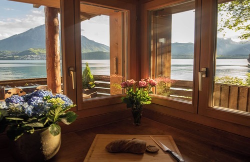 Goldiwil Chalet De Esquí | Lakeside Chalet with Panorama View