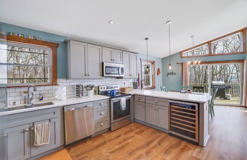 Lake Harmony Estates Casa | Lakeview Escape with Hot Tub & Fire Pit