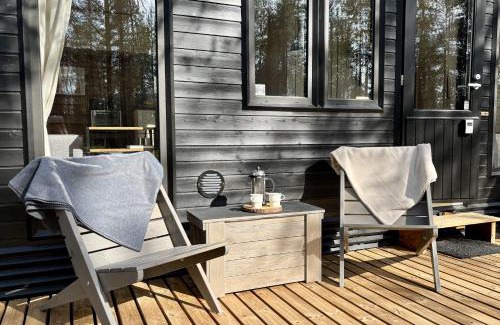 Muonio Chalet De Esquí | Lapelland Village - Borealis Village with a Nature View, Fireplace, Sauna, Kitchen